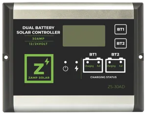 30 Amp Dual Battery 5-Stage PWM Charge Controller