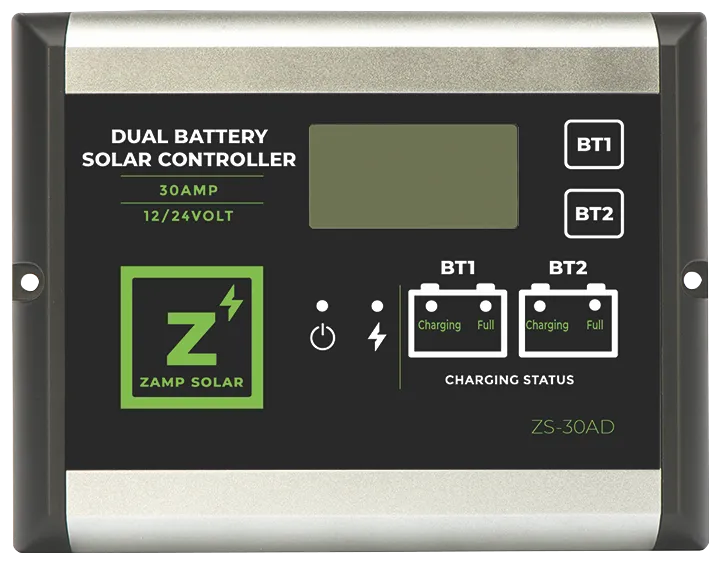 30 Amp Dual Battery 5-Stage PWM Charge Controller