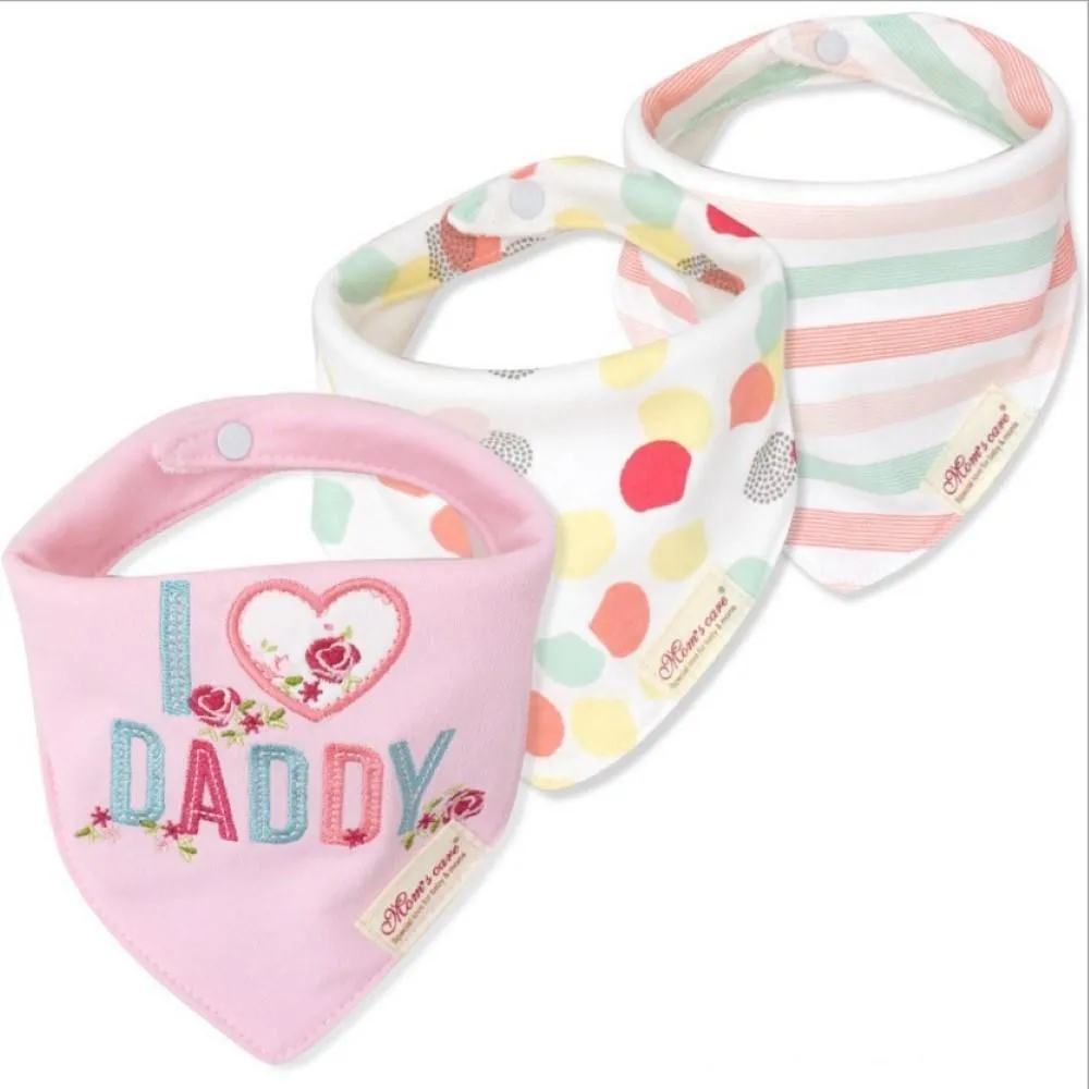 3PCS Baby Cotton double-layer thick waterproof Bibs Baby Accessories Wholesale