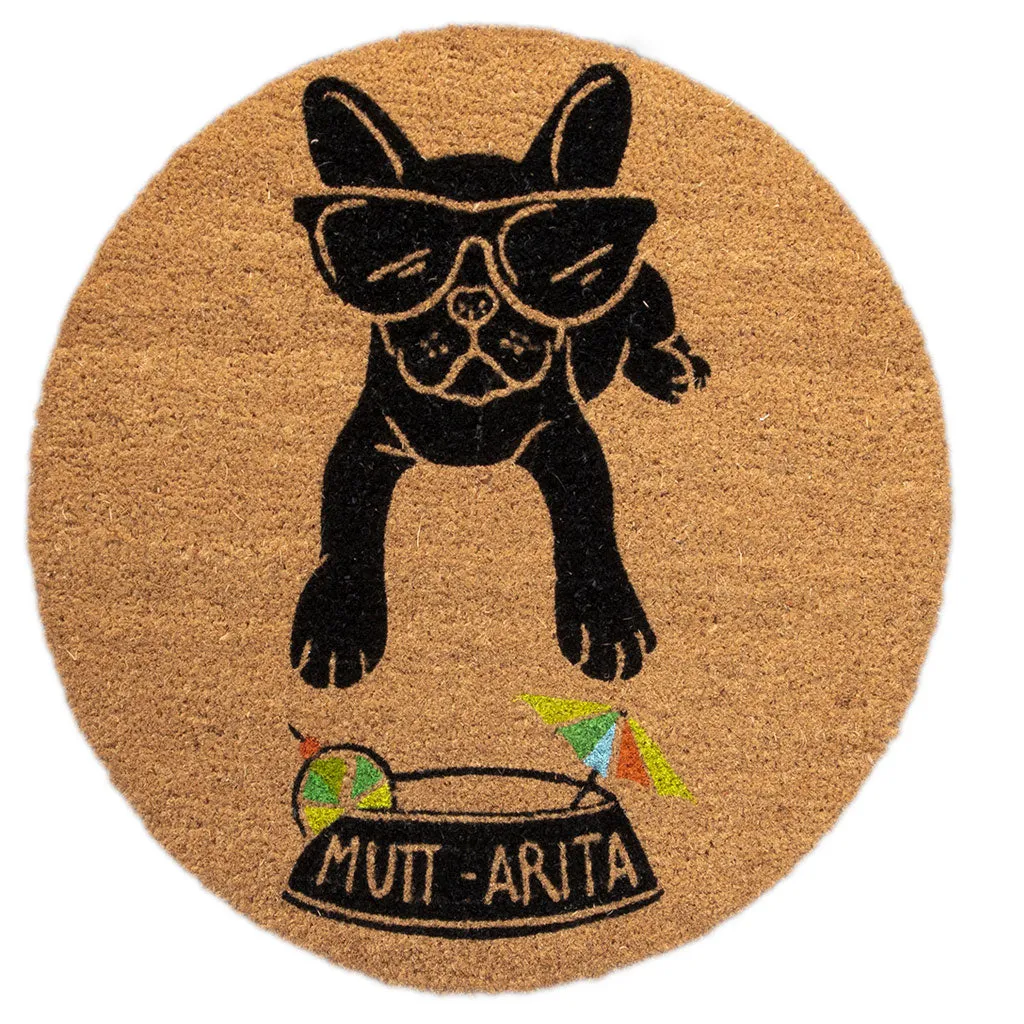 4 Cats & Dogs Muttarita Round Entrance Mat