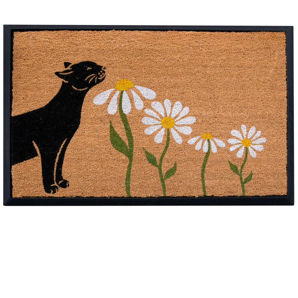 4 Cats & Dogs Spring Kitty Sniff Rectangular Entrance Mat