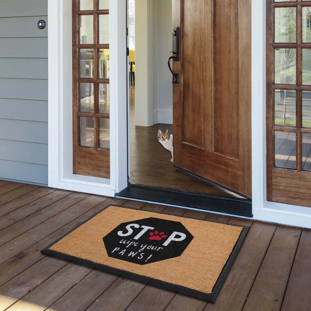 4 Cats & Dogs Spring Kitty Sniff Rectangular Entrance Mat