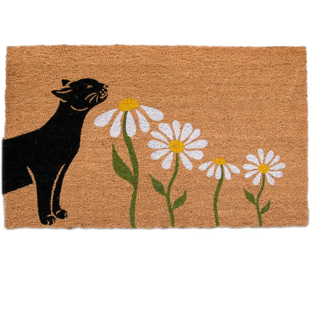 4 Cats & Dogs Spring Kitty Sniff Rectangular Entrance Mat