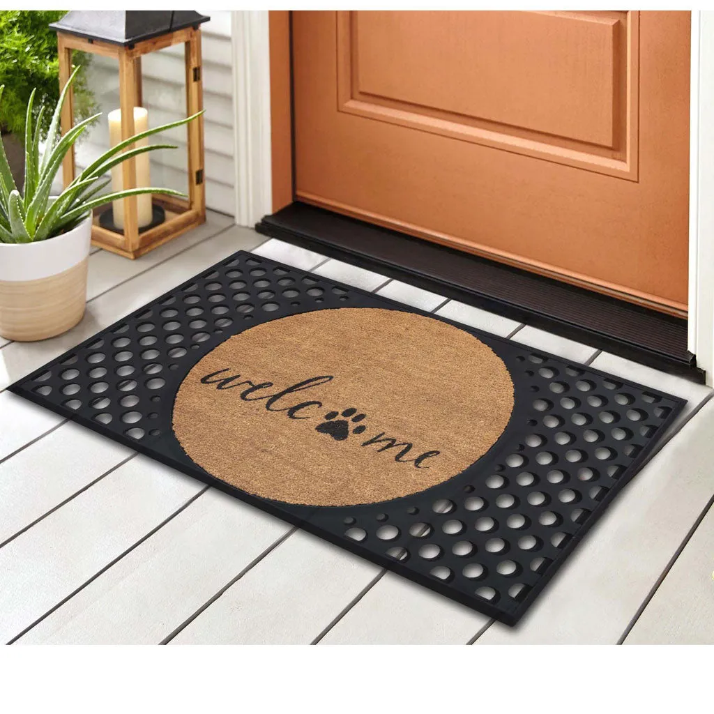 4 Cats & Dogs Two Pets   Home Round Entrance Mat