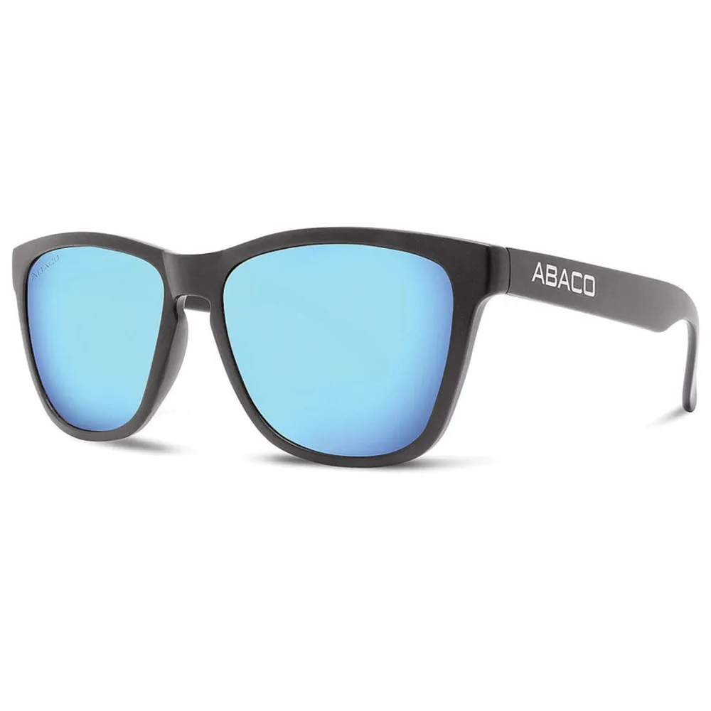 Abaco Polarized Kai Color: Matte Black/ Caribbean Blue Mirror