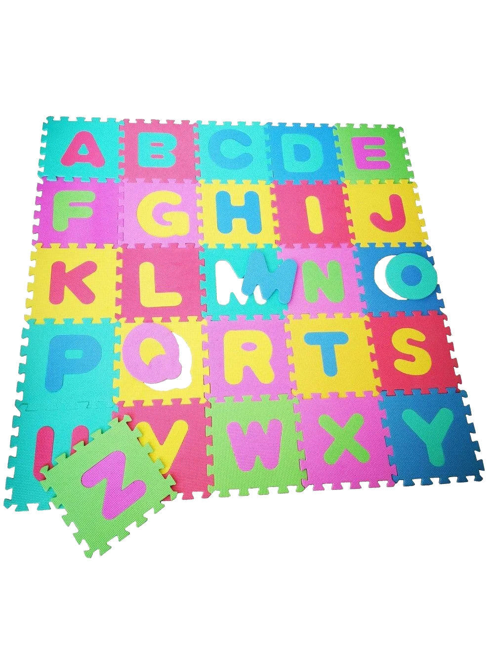 Alphabet Educational Foam Floor Mat for Kids - 26 Pieces - 1.4 x 1.4 Meters - Eva baby play mat