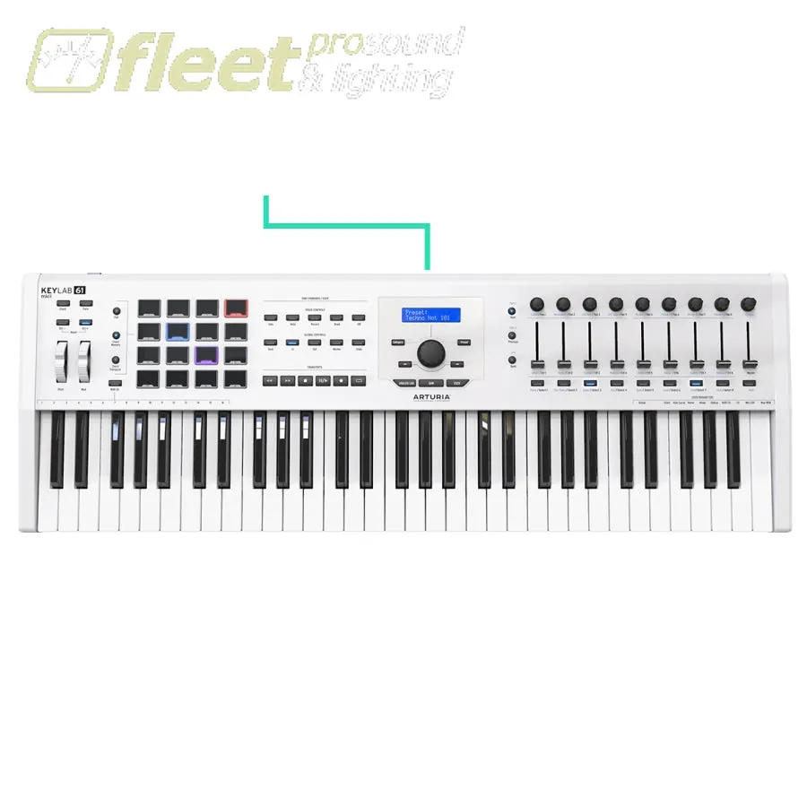 Arturia KEYLABMKII61WH MIDI Controller Keyboard