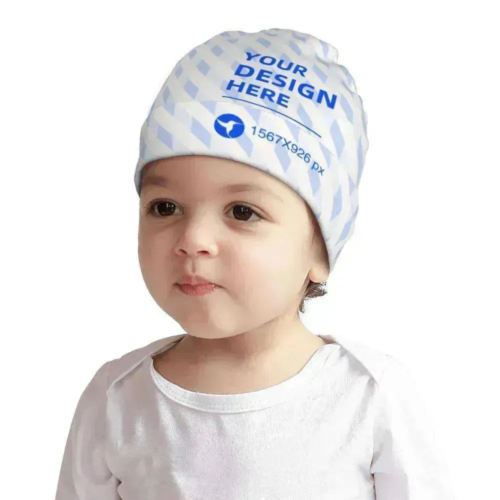 Baby's  Customizable Comfortable Skin friendly Cotton Pullover Hat