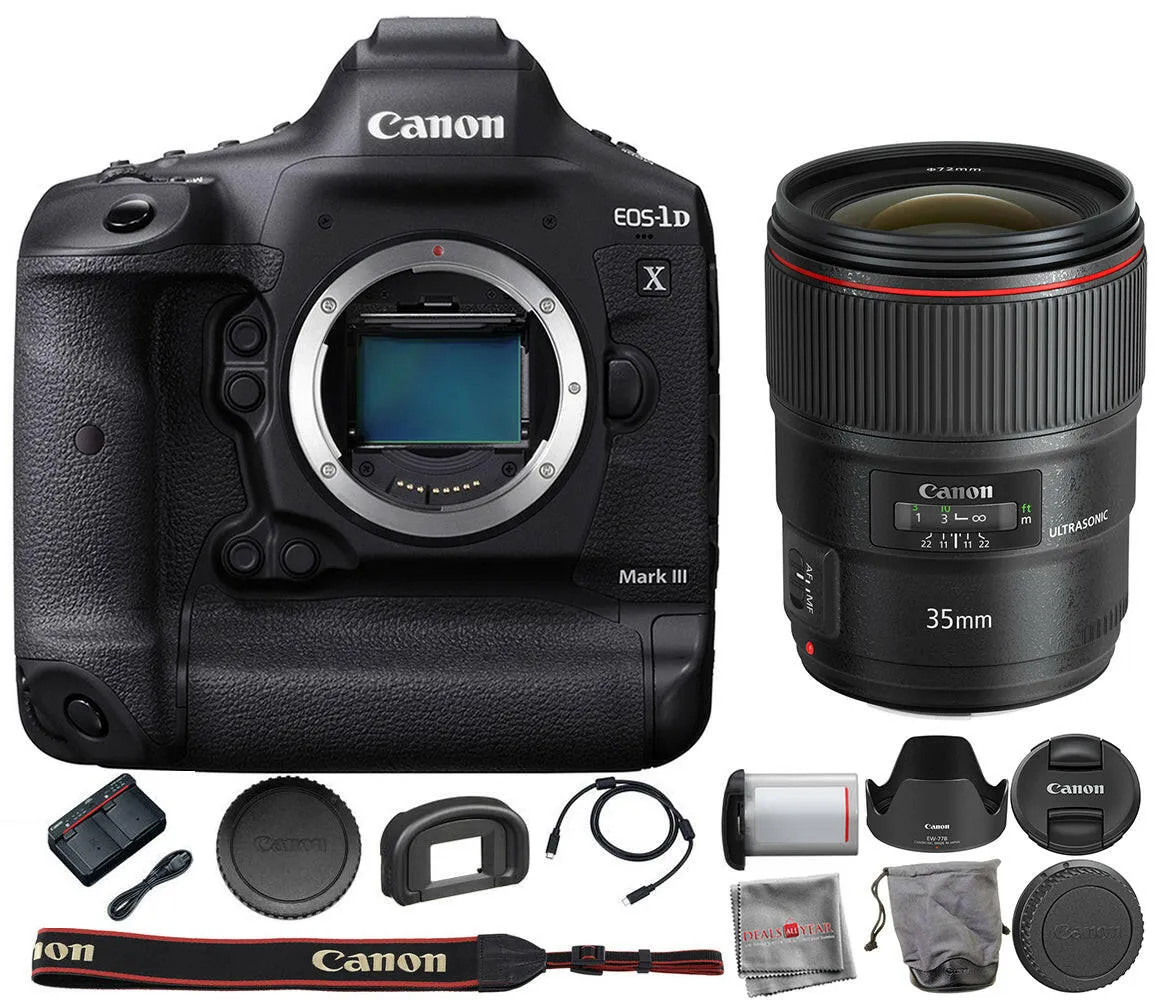 Canon EOS-1D X Mark III DSLR Camera with EF 35mm f/1.4L II USM Lens