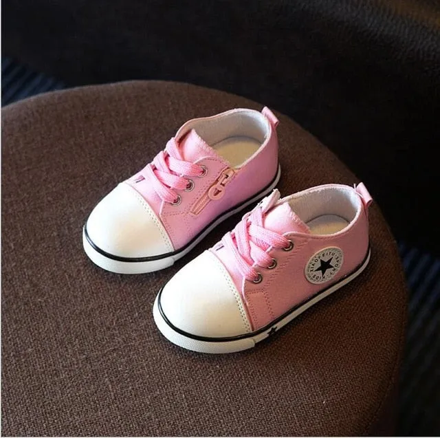 Comfortable Breathable Children's Canvas Sneakers