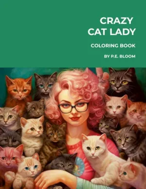 CRAZY CAT LADY COLORING BOOK