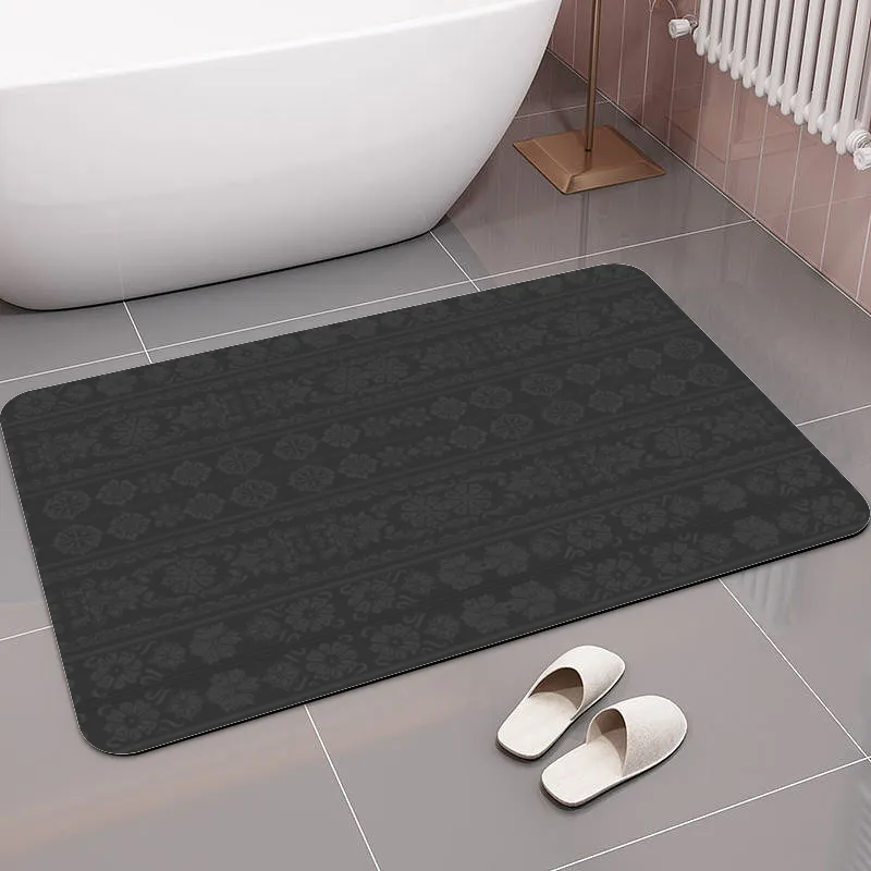 Diatom Mud Diatomite Bath Velvet Gray Mat