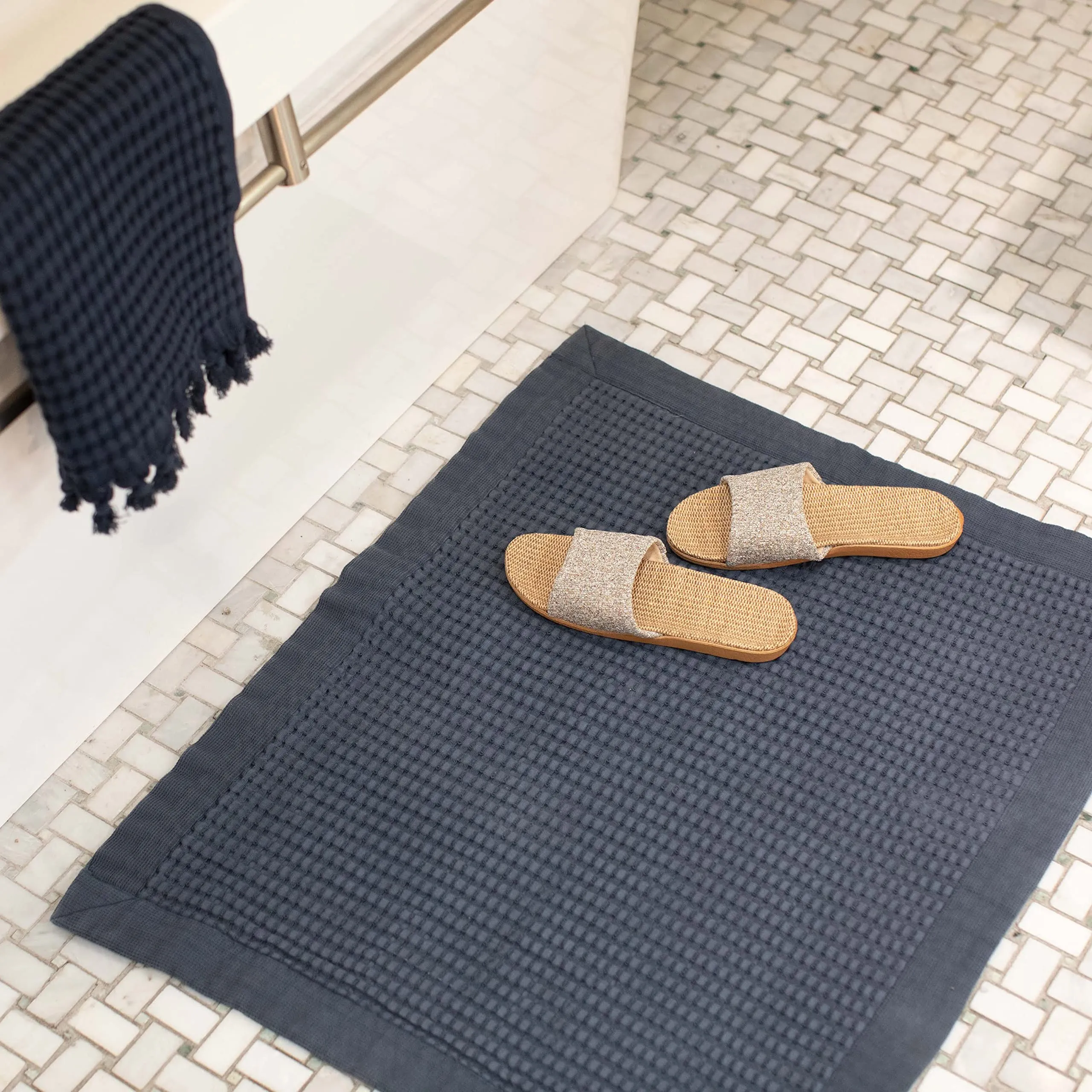 GILDEN TREE: Bathroom Mat - 100% Cotton, Fast Drying, Super Absorbent