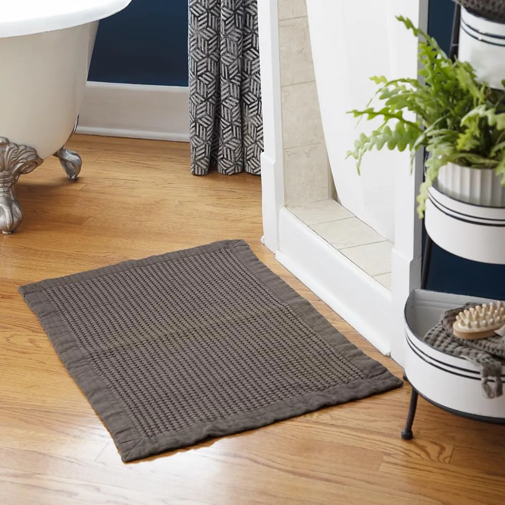 GILDEN TREE: Bathroom Mat - 100% Cotton, Fast Drying, Super Absorbent