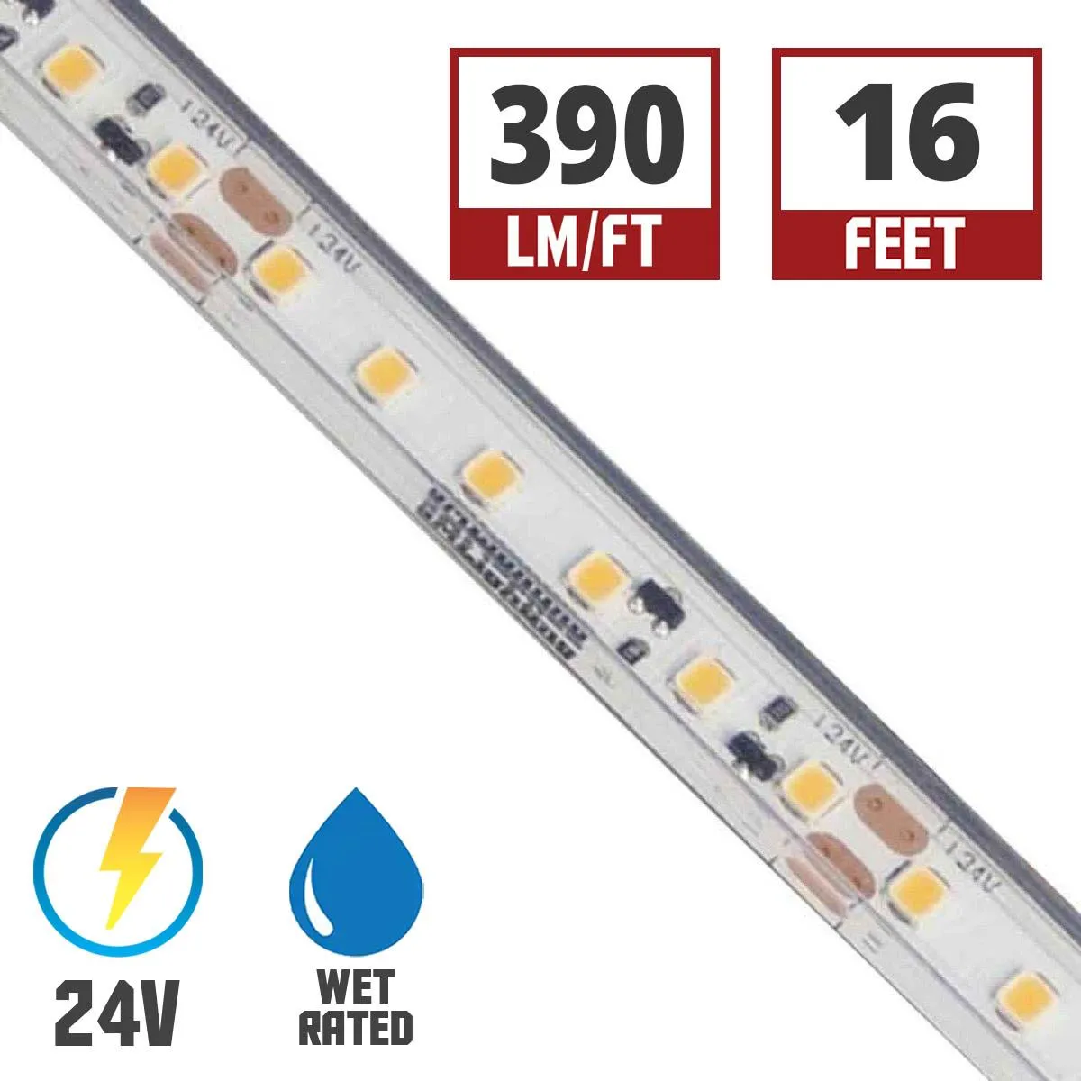 GM Lighting LTR-P Pro Series Wet Location 1.5W/3.0W/5.8W LED Tape, IP65