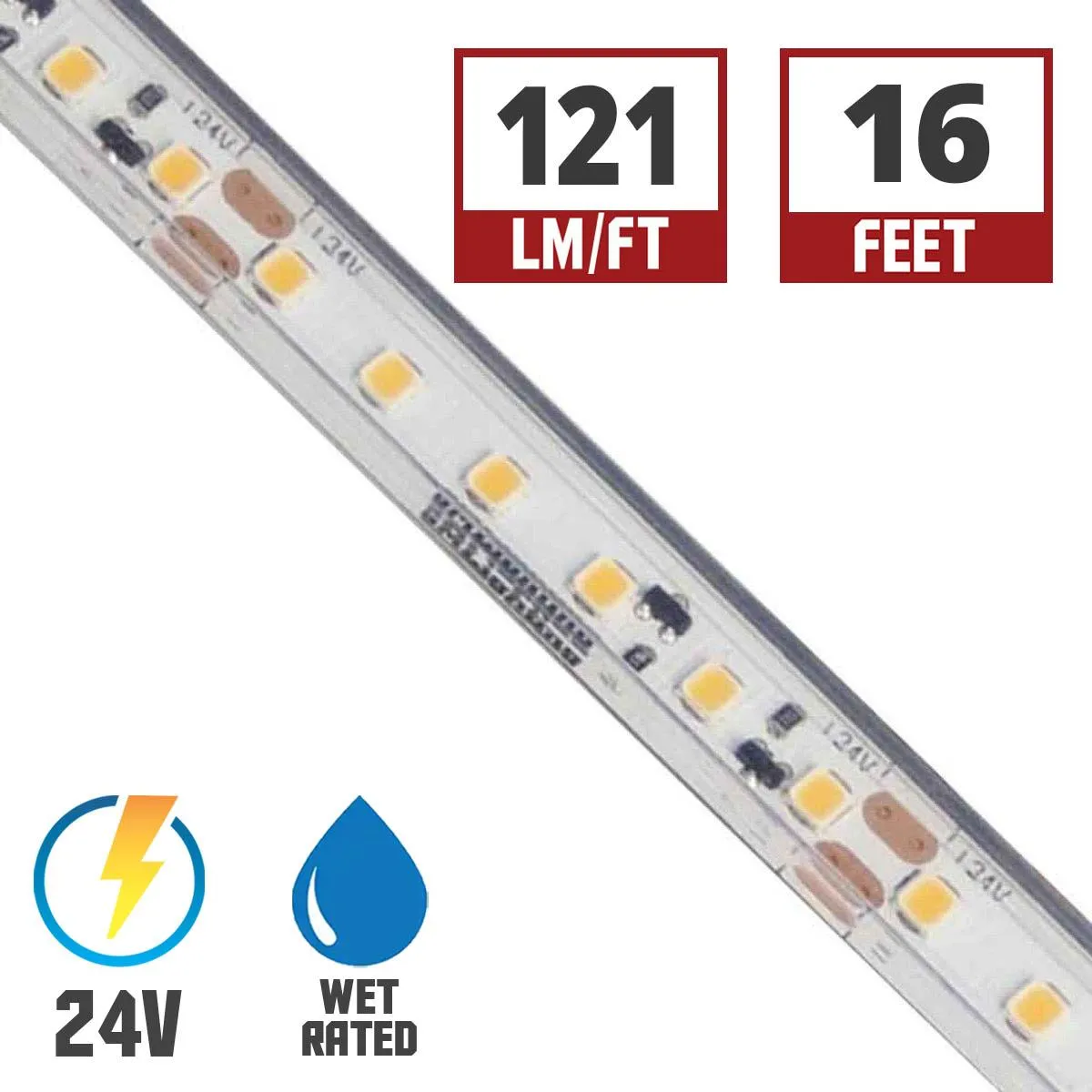 GM Lighting LTR-P Pro Series Wet Location 1.5W/3.0W/5.8W LED Tape, IP65