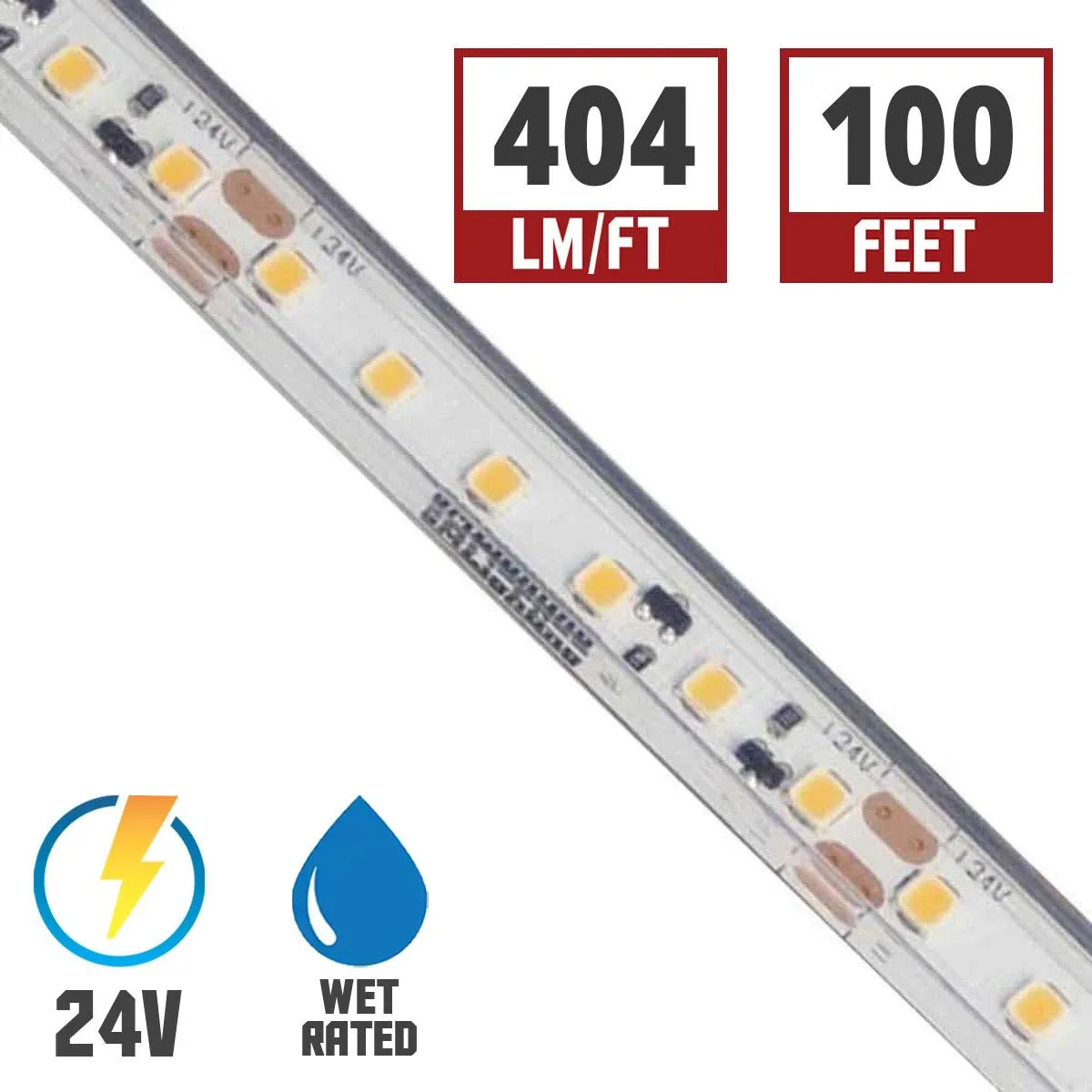 GM Lighting LTR-P Pro Series Wet Location 1.5W/3.0W/5.8W LED Tape, IP65