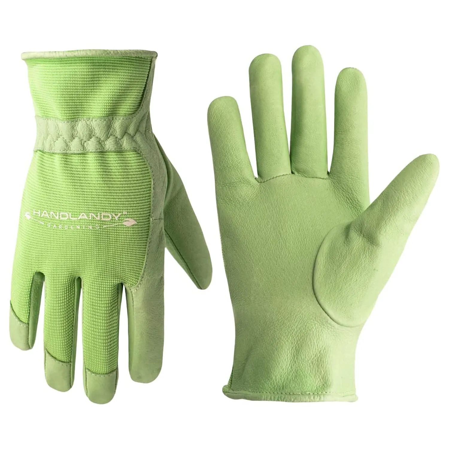 HANDLANDY Women Leather Gardening Gloves 3D Mesh Comfort Fit 5173