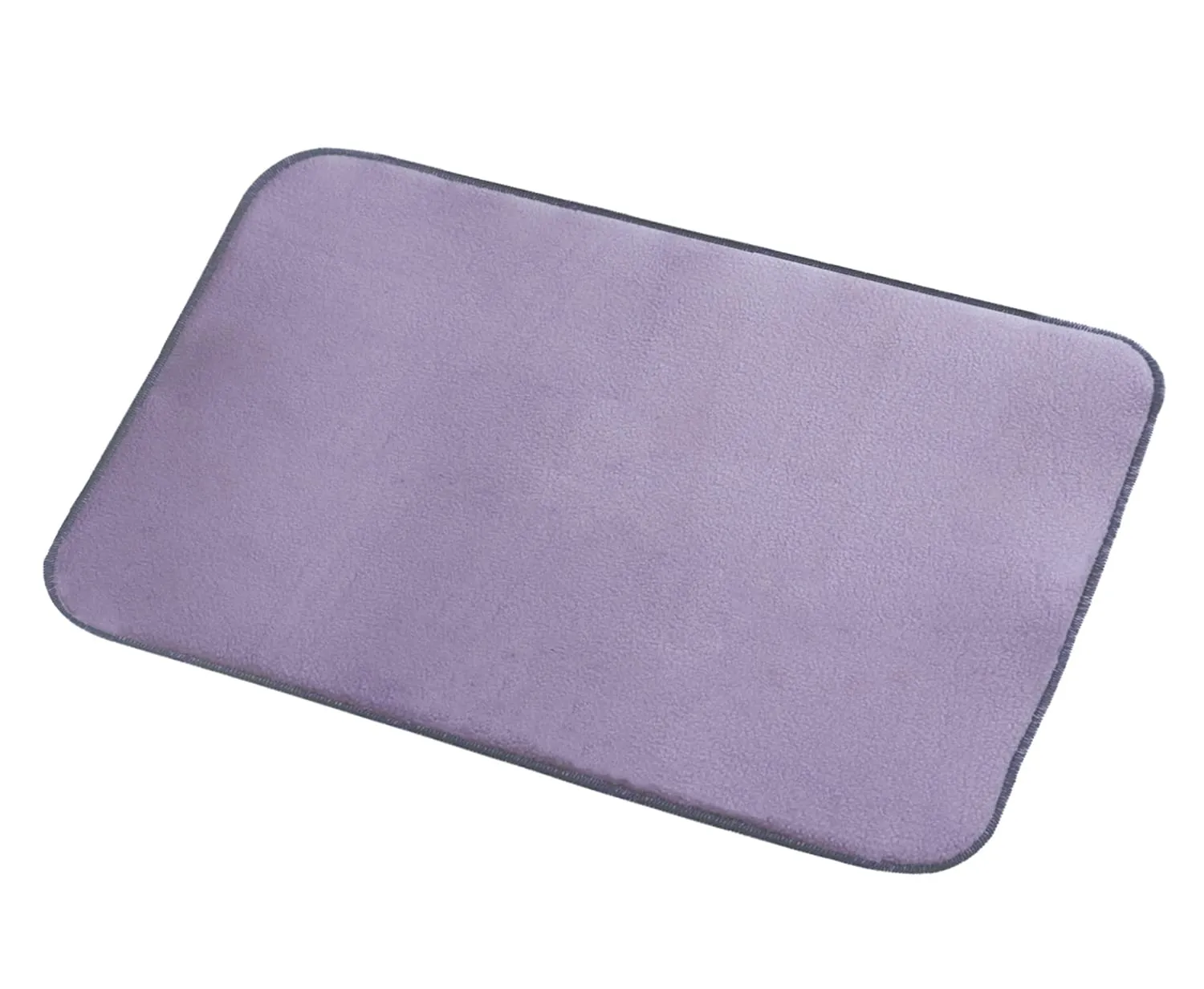 Heart Home Microfiber Reversible Dish Drying Mat with Absorbent Parity for Kitchen 27"x 19"(Purple)