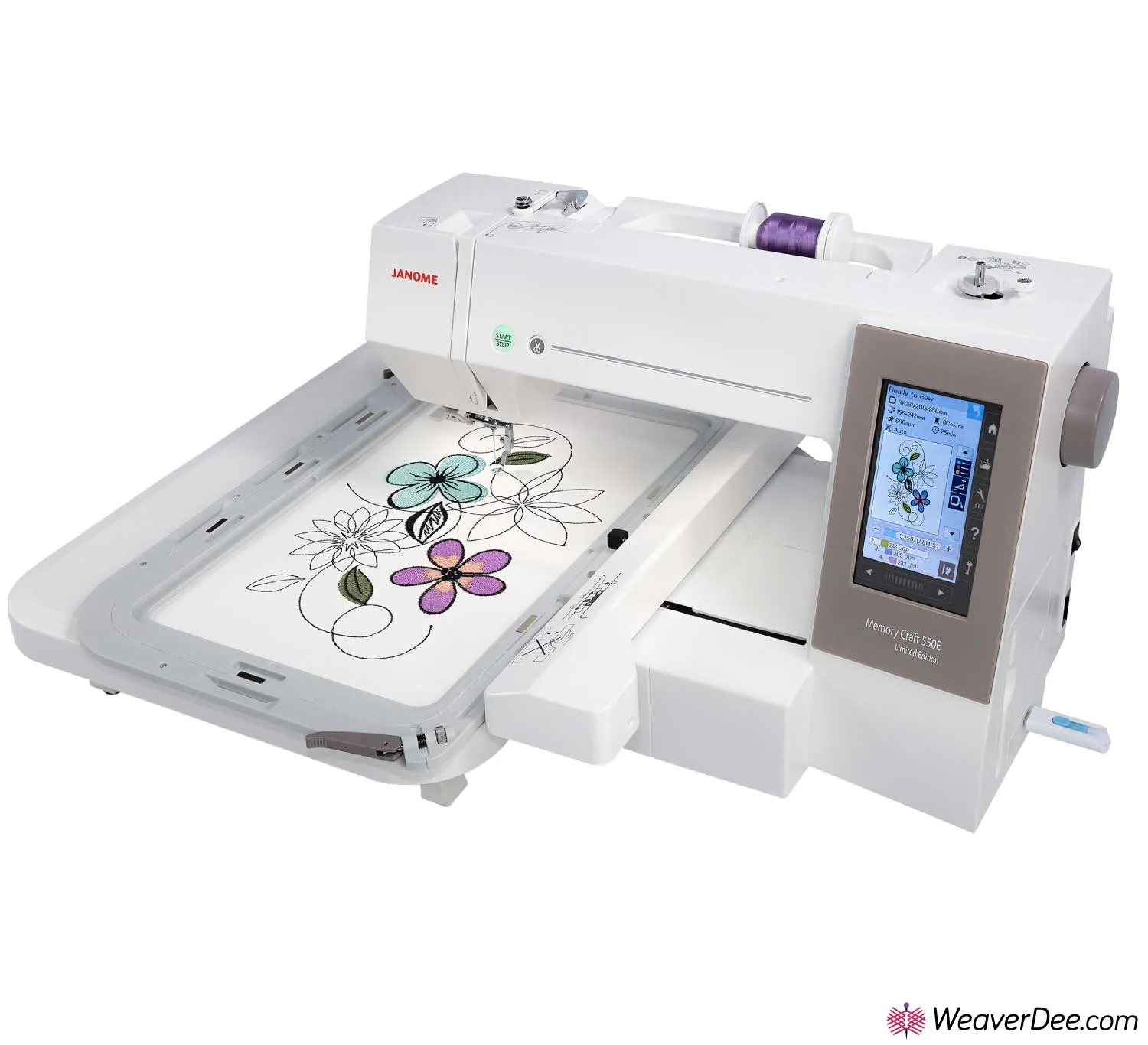 Janome MC550E LE Latest Edition Embroidery Machine FREE Design Software worth £379