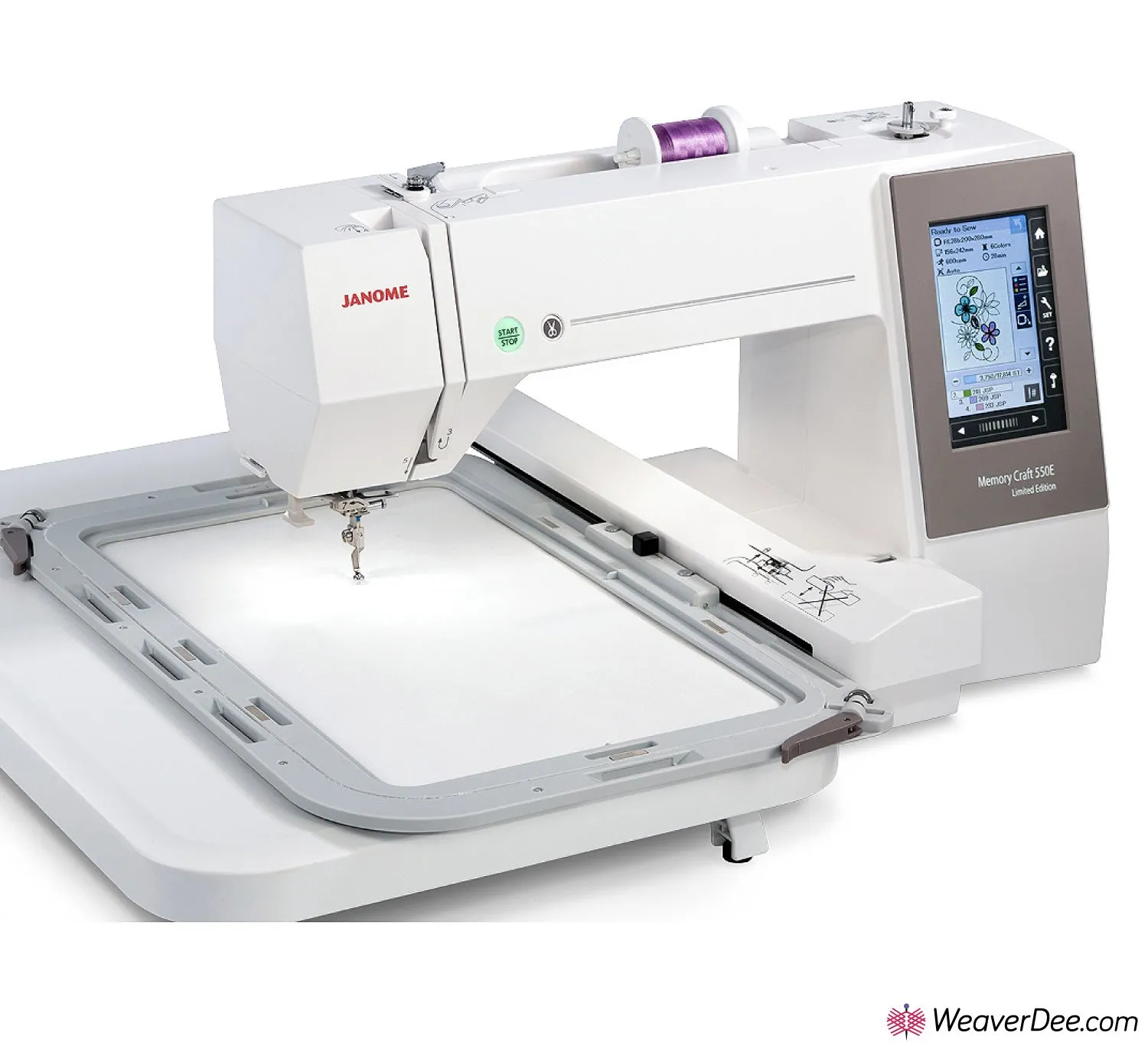 Janome MC550E LE Latest Edition Embroidery Machine FREE Design Software worth £379