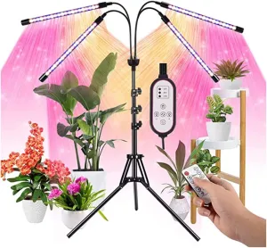 LED Grow Light Full Spectrum Grow Light For Indoor Plants With Adjustable Tripod