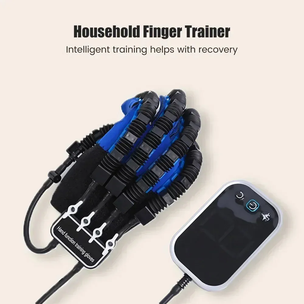 Left & Right Hand Finger Rehabilitation Exerciser Robot Gloves Stroke Hemiplegia Cerebral Infarction Training Equipment Therapy