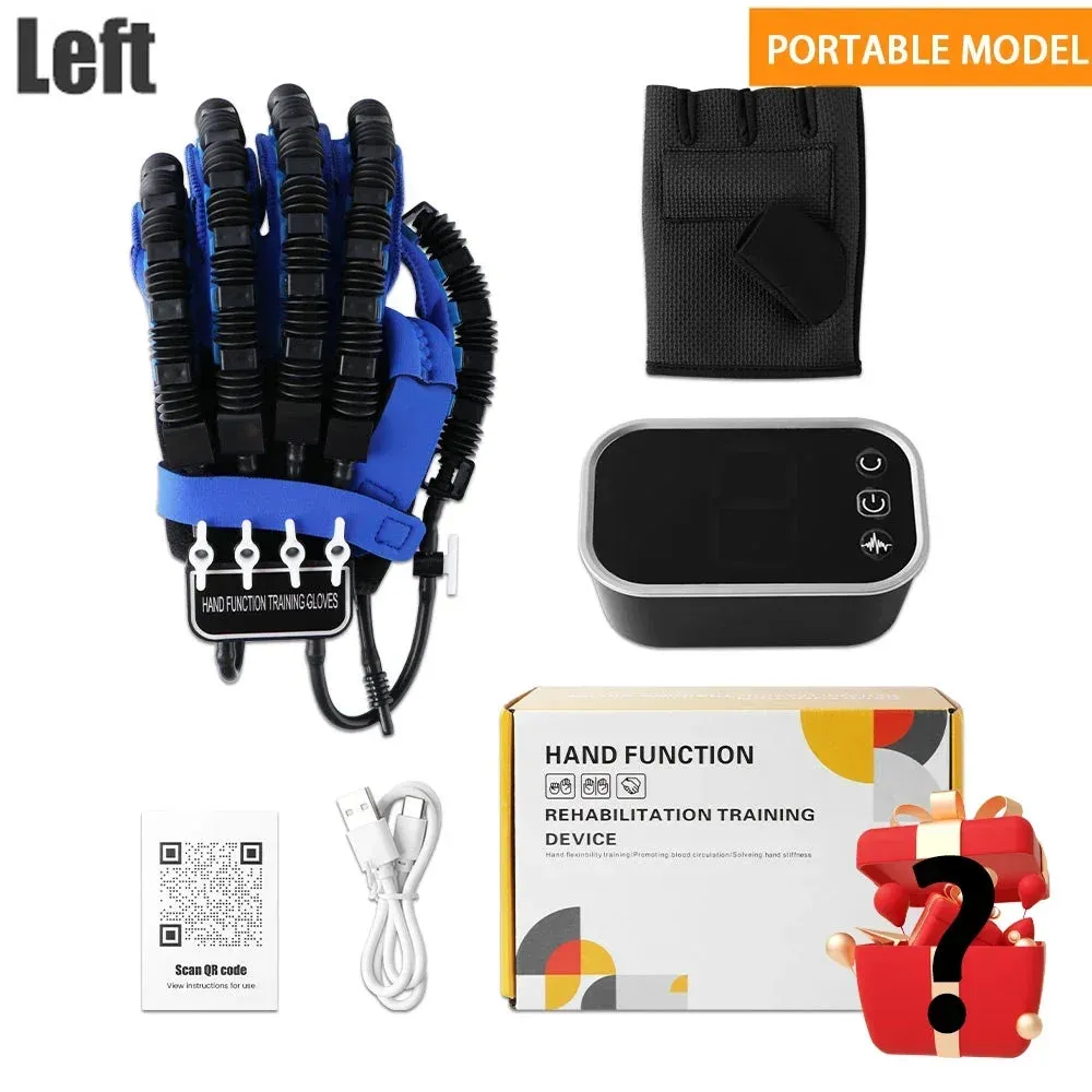 Left & Right Hand Finger Rehabilitation Exerciser Robot Gloves Stroke Hemiplegia Cerebral Infarction Training Equipment Therapy