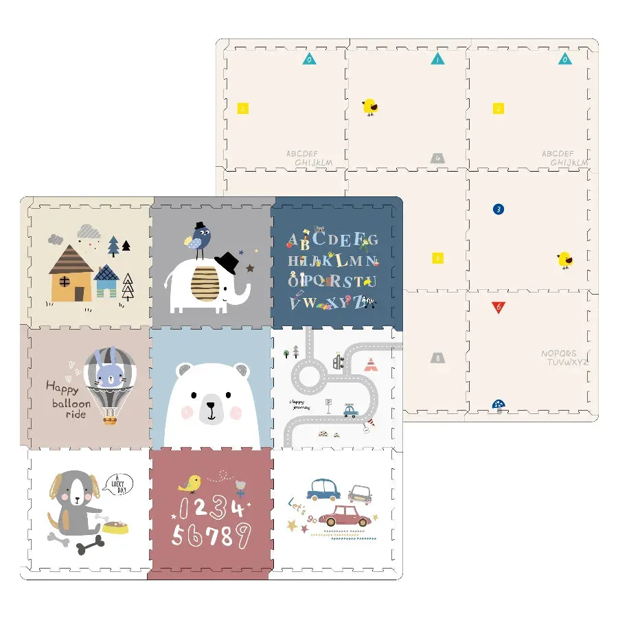 Little Angel Baby Reversible Puzzle Playmat (Blue/Pink)