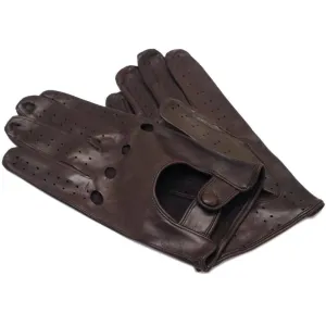 Men's Brown Leather Napoli Driving Gloves