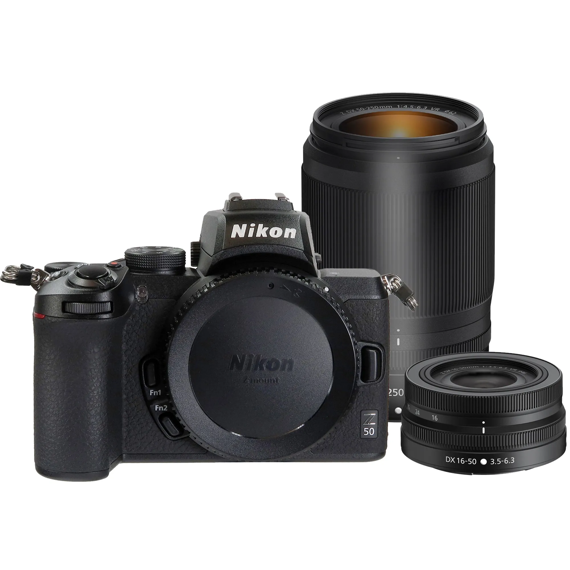 Nikon Z 50 Mirrorless Digital Camera with 16-50mm and 50-250mm Z VR Lenses   NIKKOR Z 14-30mm f/4 S Lens Bundle