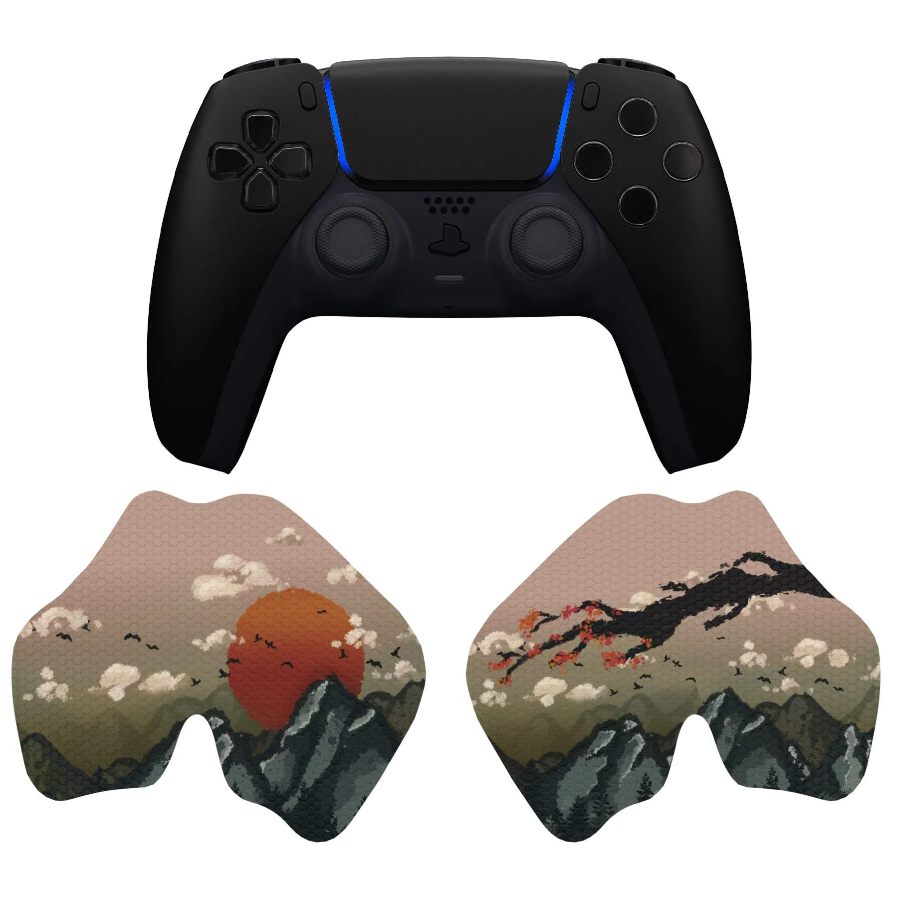 PlayVital View of Rising Sun Anti-Skid Sweat-Absorbent Controller Grip for PS5 Controller - PFPJ107