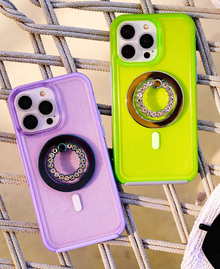 Purple Neon MagSafe Phone Case