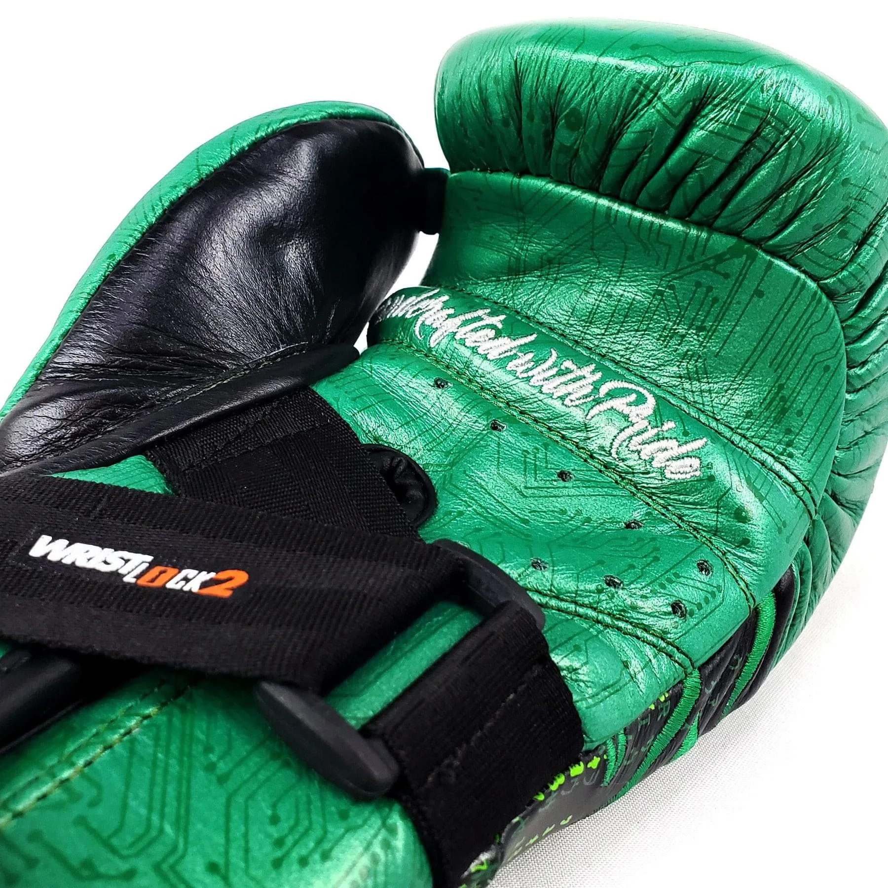 RIVAL RFX-GUERRERO INTELLI-SHOCK BAG GLOVES CYBER EDITION - BLACK/GREEN