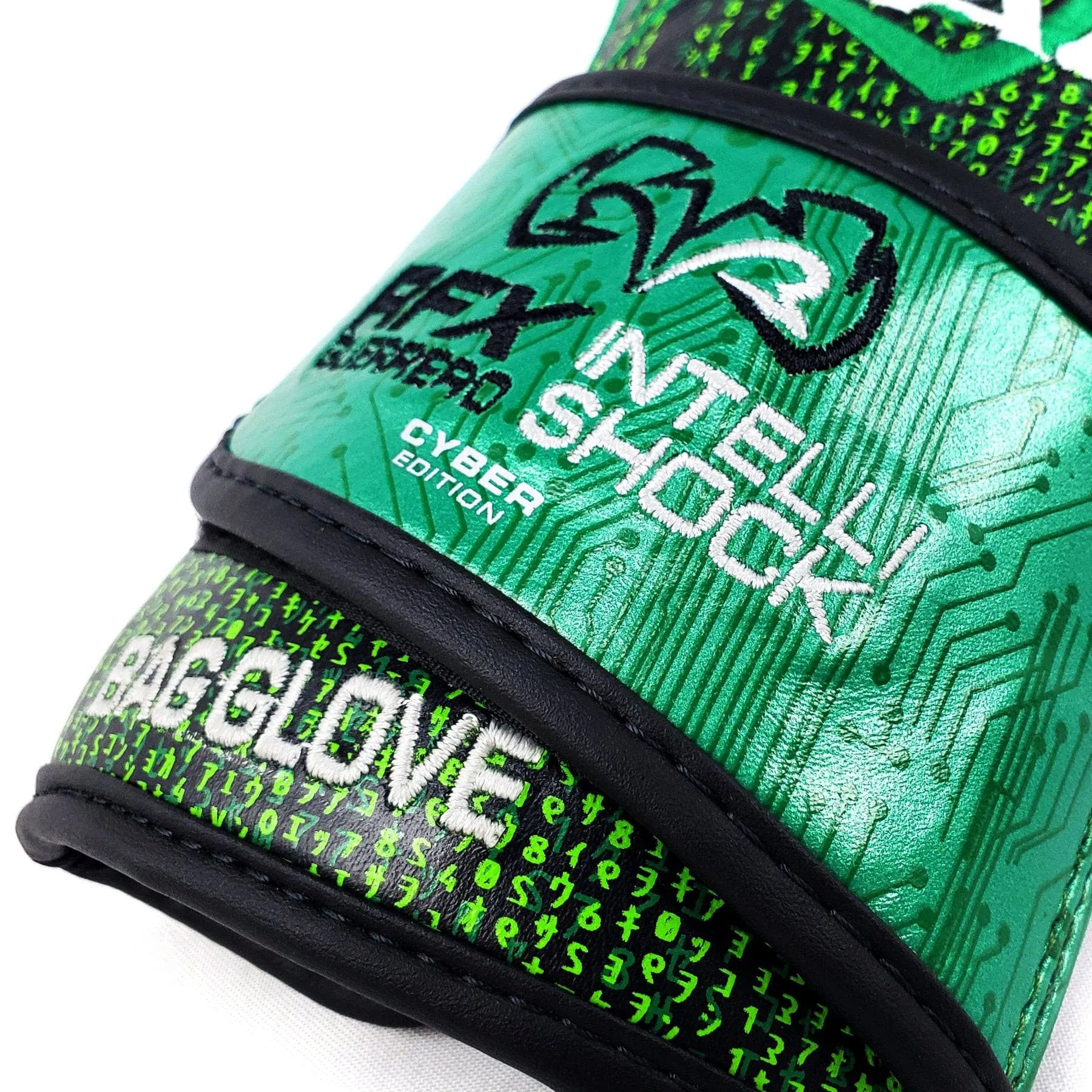 RIVAL RFX-GUERRERO INTELLI-SHOCK BAG GLOVES CYBER EDITION - BLACK/GREEN