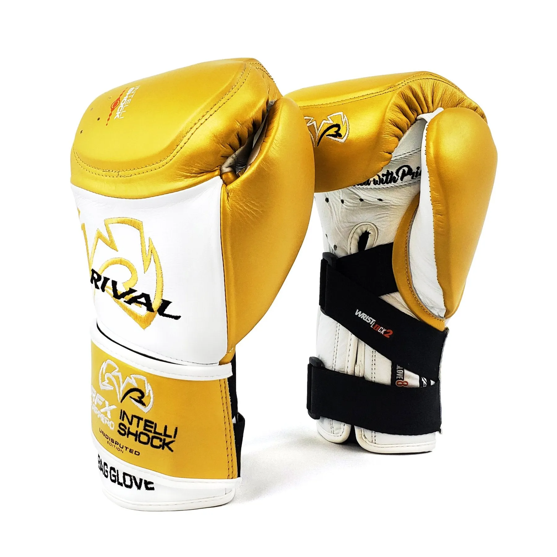 RIVAL RFX-GUERRERO INTELLI-SHOCK BAG GLOVES UNDISPUTED EDITION - WHITE/GOLD