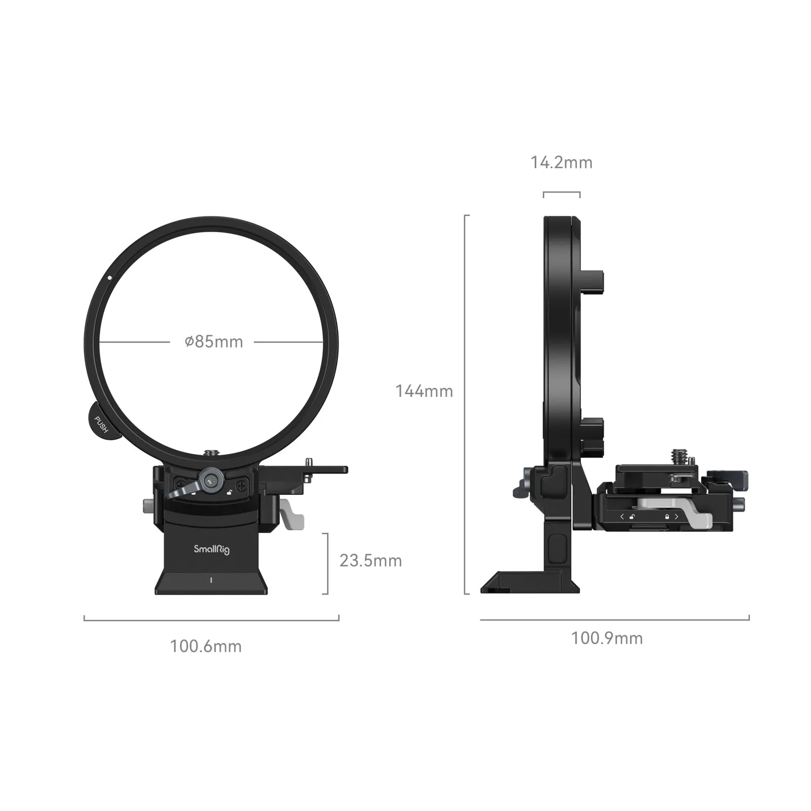 SmallRig Rotatable Horizontal-to-Vertical Mount Plate Kit for FUJIFILM Specific GFX Series Cameras