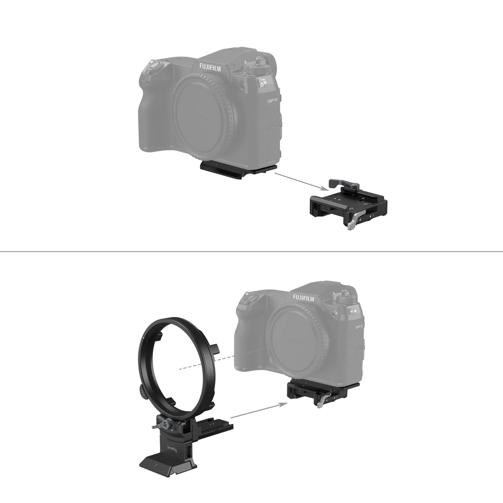 SmallRig Rotatable Horizontal-to-Vertical Mount Plate Kit for FUJIFILM Specific GFX Series Cameras