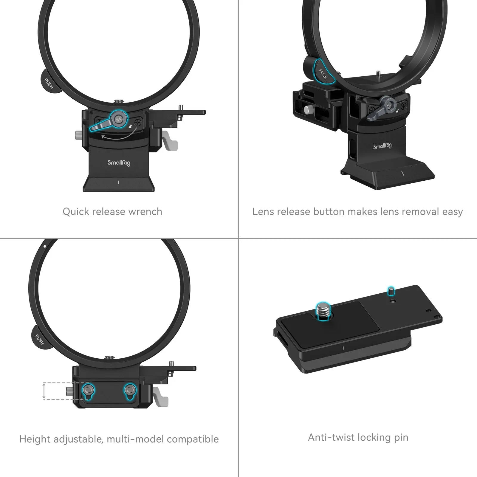 SmallRig Rotatable Horizontal-to-Vertical Mount Plate Kit for FUJIFILM Specific GFX Series Cameras