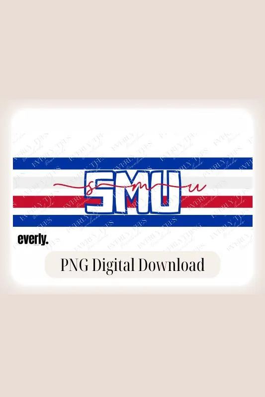 SMU- Southern Methodist Design PNG Download