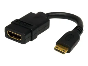 Startech.Com 5In Mini Hdmi To Hdmi Adapter, 4K High Speed Hdmi Adapter, 4K 30Hz Ultra Hd High Speed Hdmi Adapter, Hdmi 1