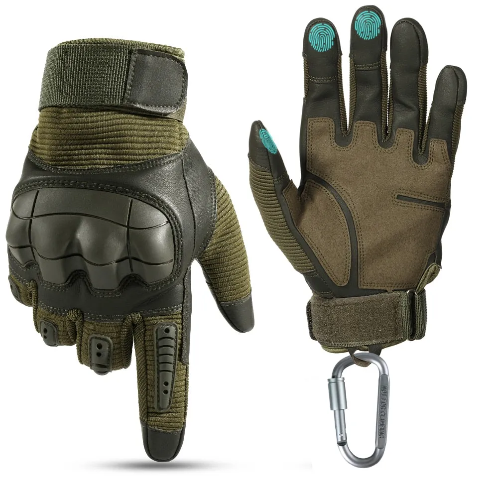 Taktiska Handskar med Touch Screen funktion - Tactical Gloves PU Leather Army Military Combat