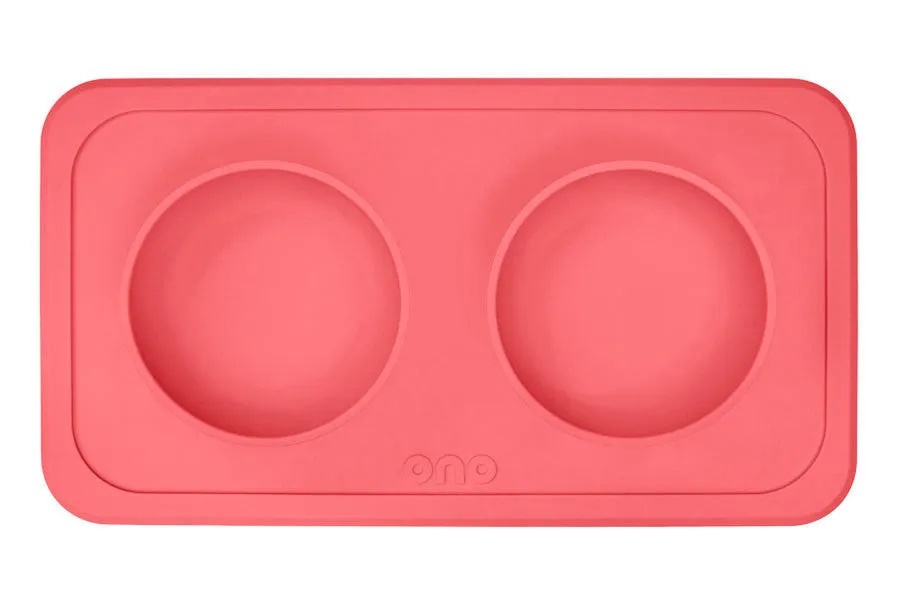 The Good Bowl Double Pet Feeder - Coral