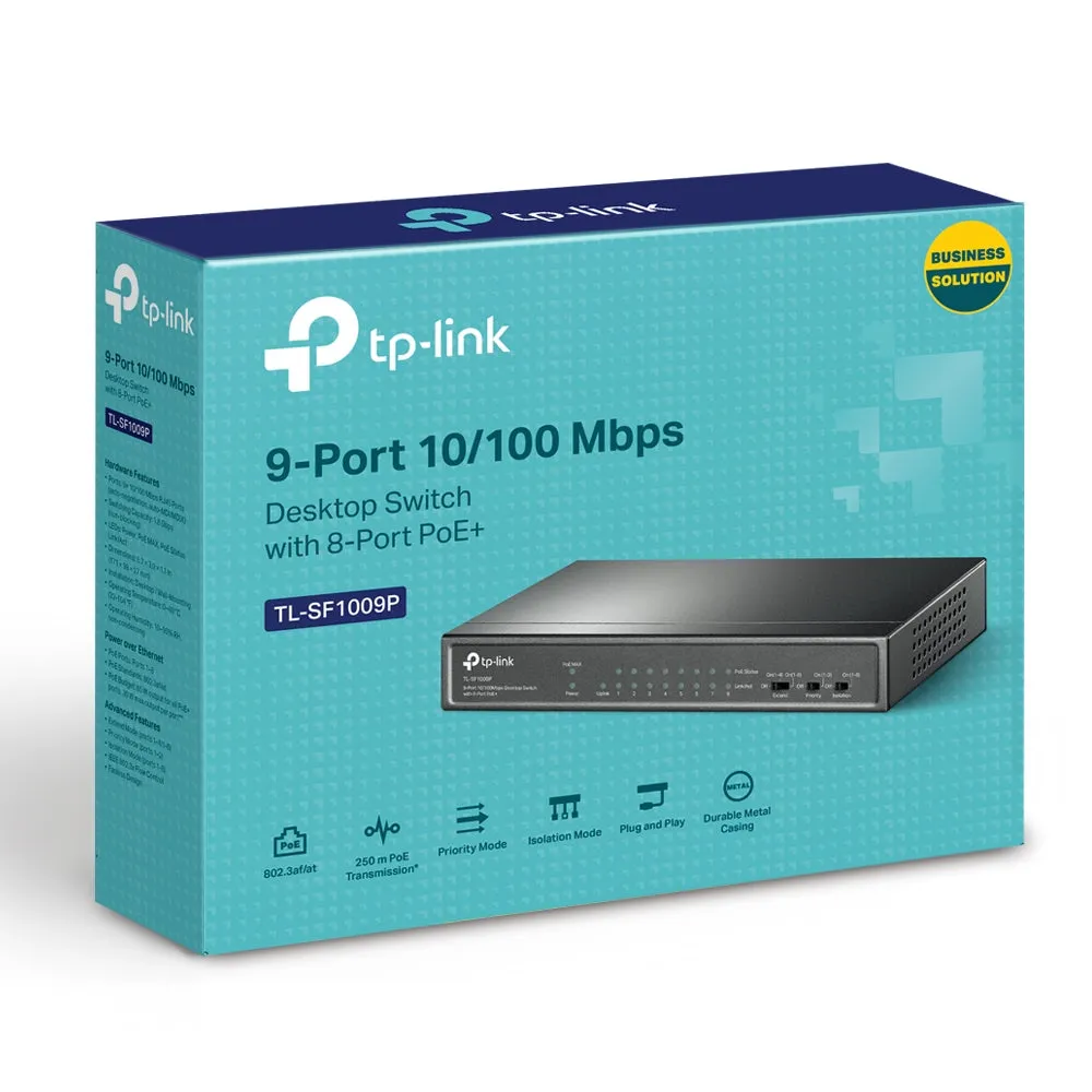 Tp-Link Tl-Sf1009p - Switch - 9 Ports - Unmanaged