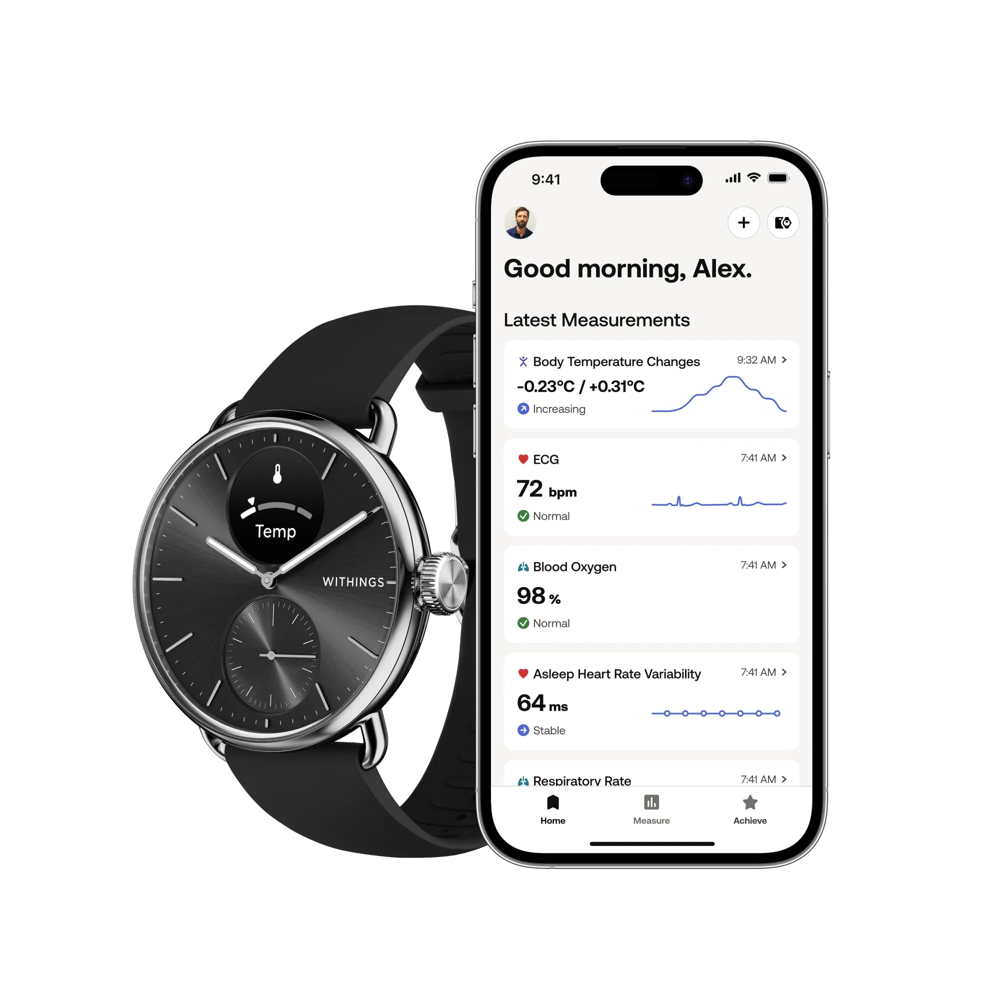 Withings  Scanwatch 2 38Mm Black