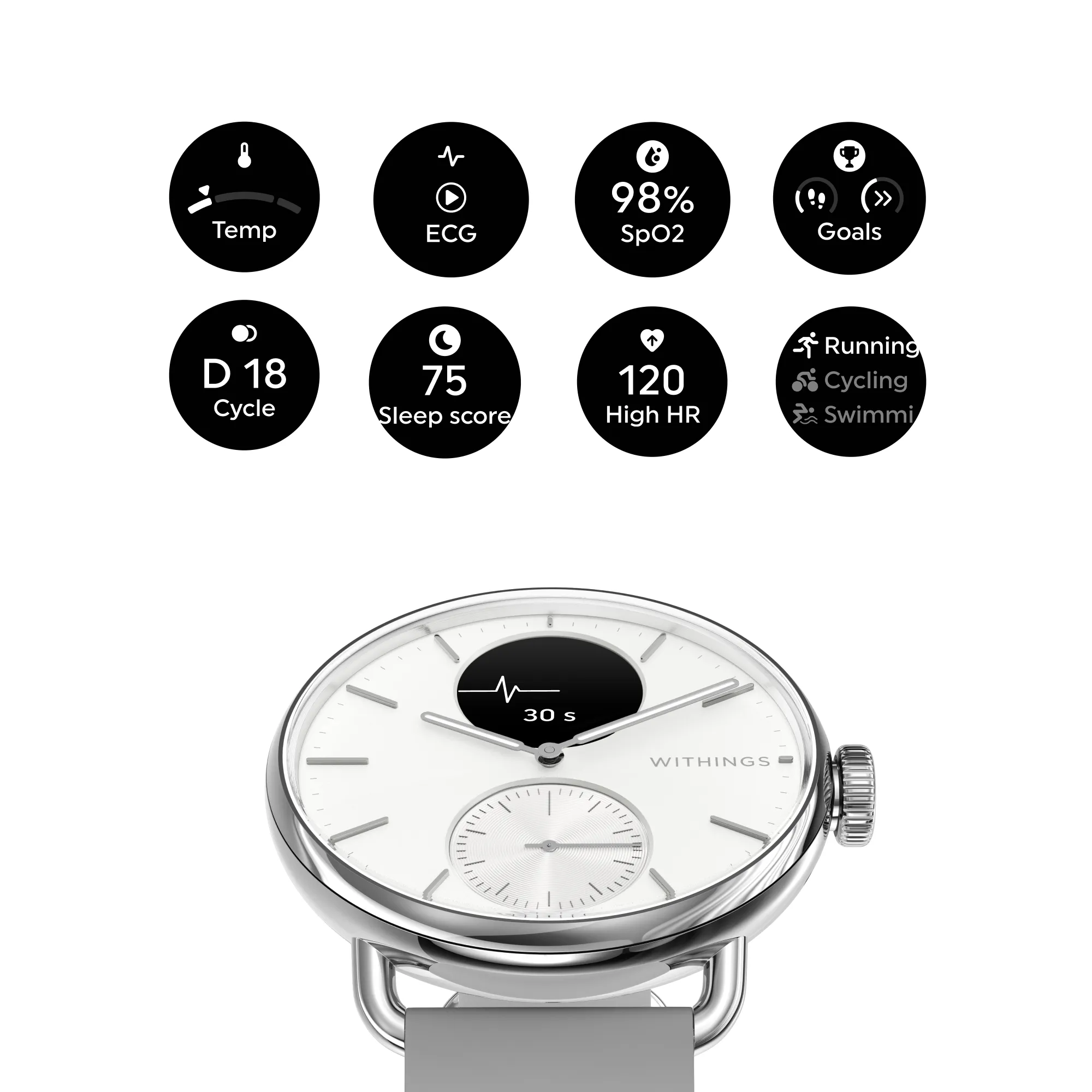 Withings Scanwatch 2 38Mm White