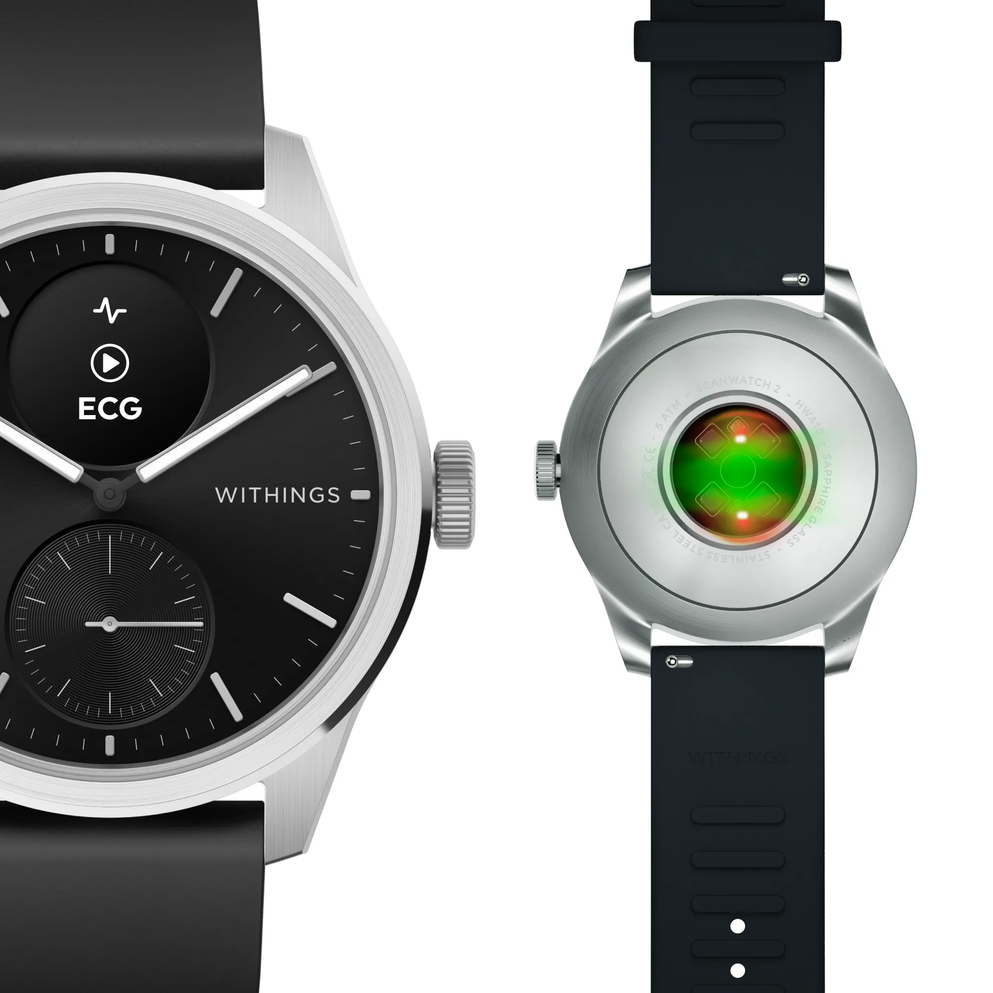 Withings Scanwatch 2 42Mm Black - Health & Fitness Smartwatch