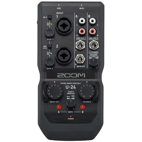 Zoom U 24 2-In/4-out Handy Audio Interface